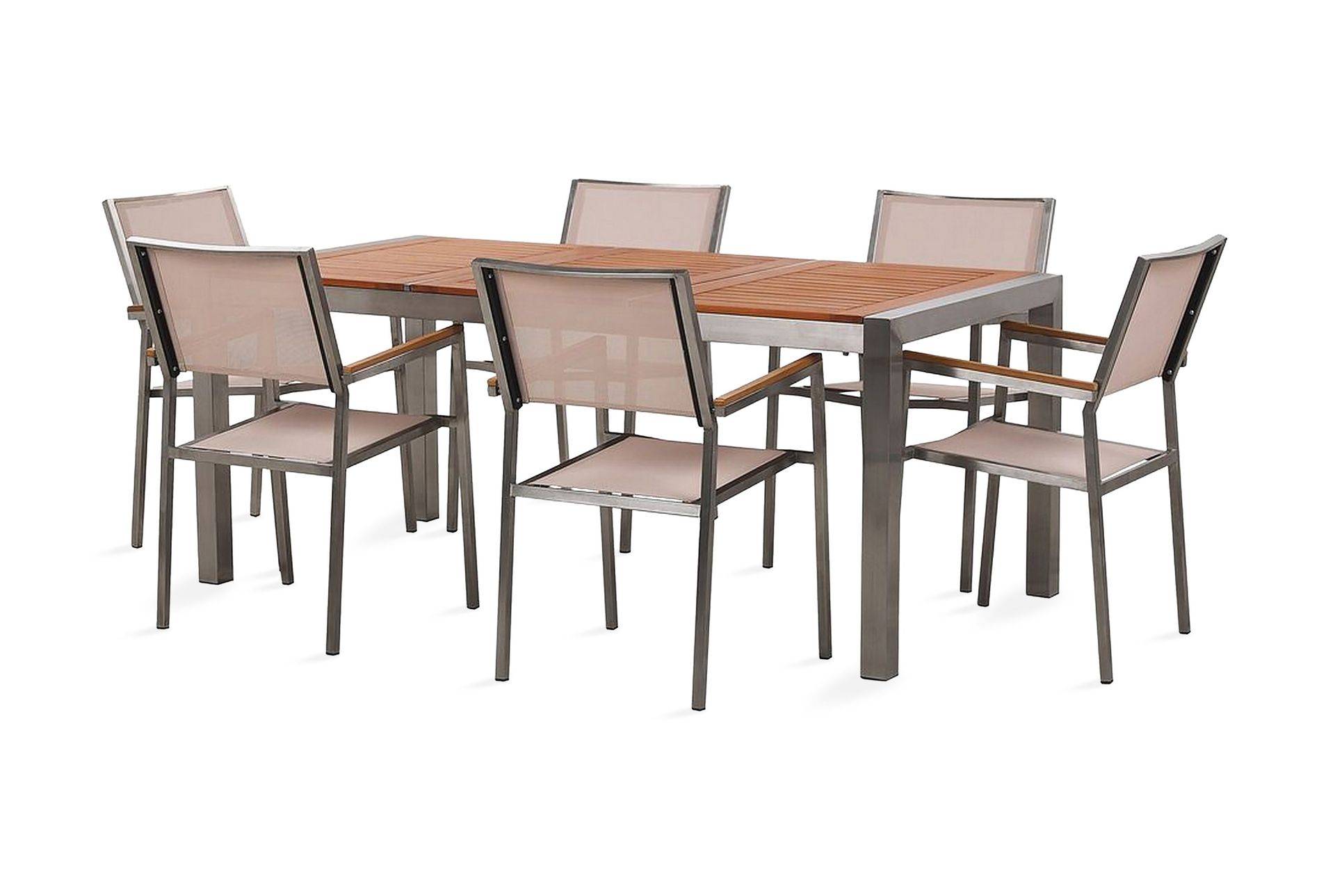 Bofors Matgrupp Utomhus + 6 Rottingstolar - Beige Matgrupper utomhus