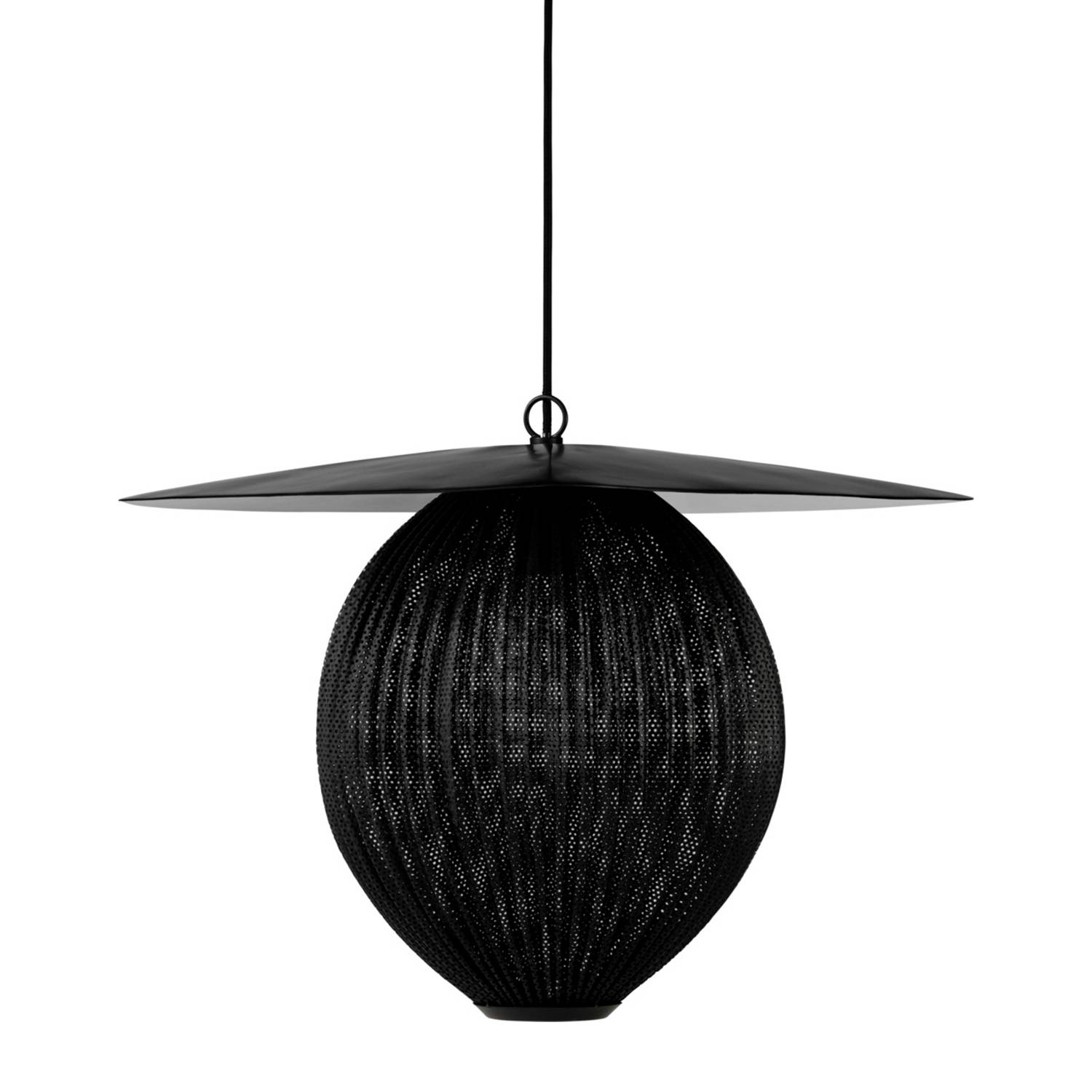 Satellite Pendant Large - Soft Black Semi Matt
