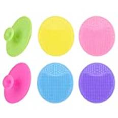 6st Exfoliator ansiktsrengöring Pads Silikon Face Scrubber Blackhead Skrubber för Daily Facial rengöring
