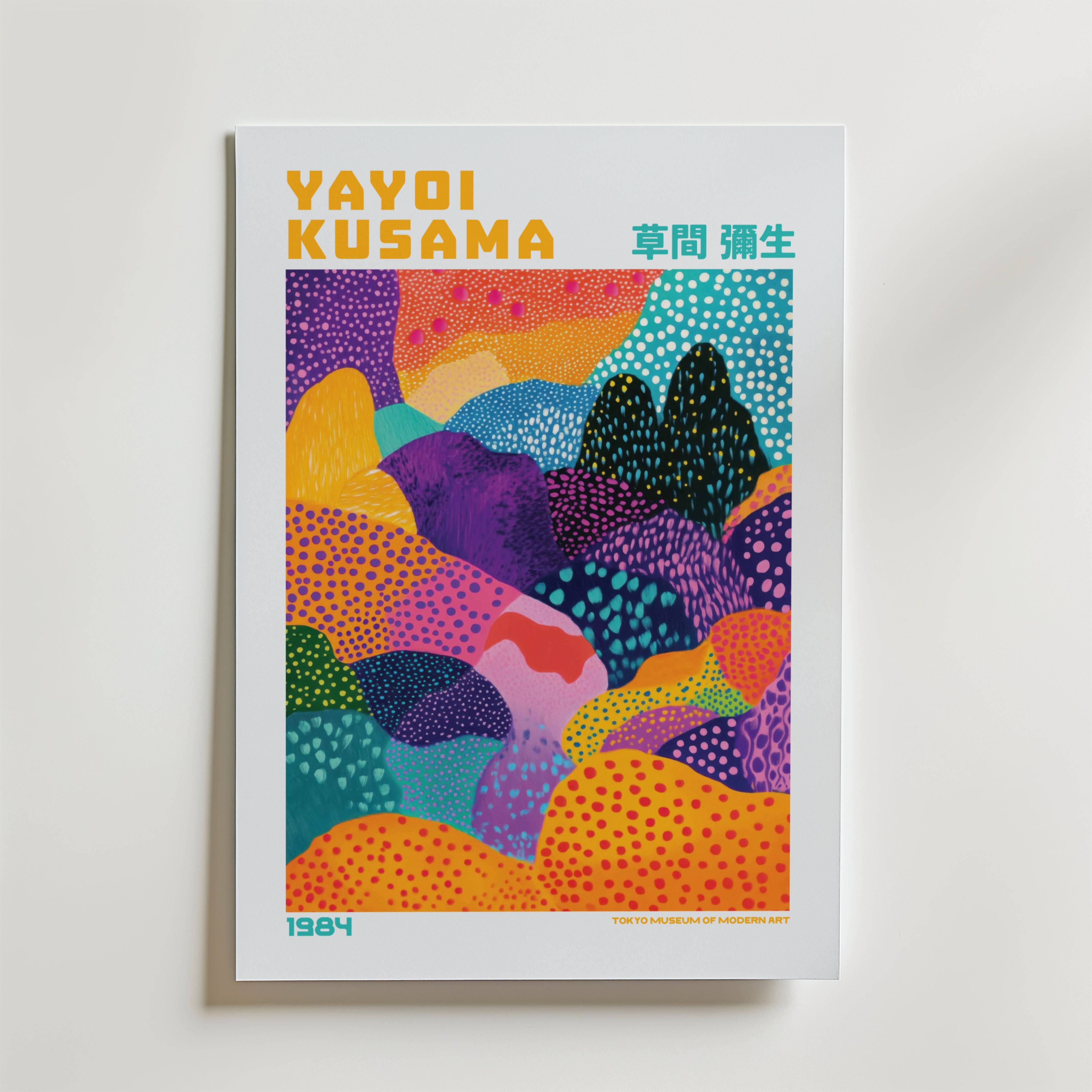 Yayoi Kusama Infinite Patterned Valleys Poster - Fine Art Poster 70x100 cm