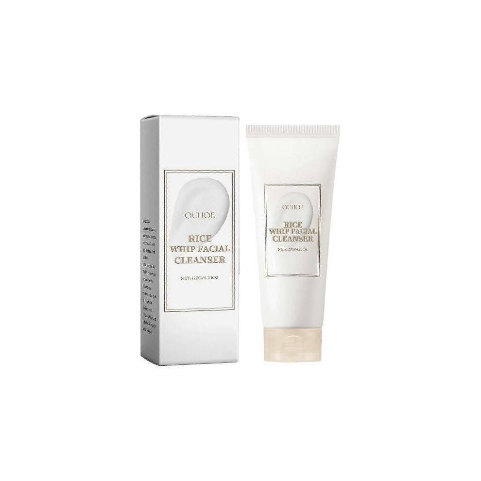 Ouhoe Rice Facial Cleanser Cleansing Facial Skin Hydrating Moisturizing And Nourishing Skin Rejuvenation Foam Dense Facial Cleanser