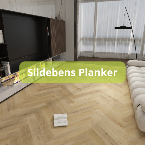Vinyl Klikgulv | Sildeben | Farveprøver Nordic Golden Oak - Sildeben V-Kant