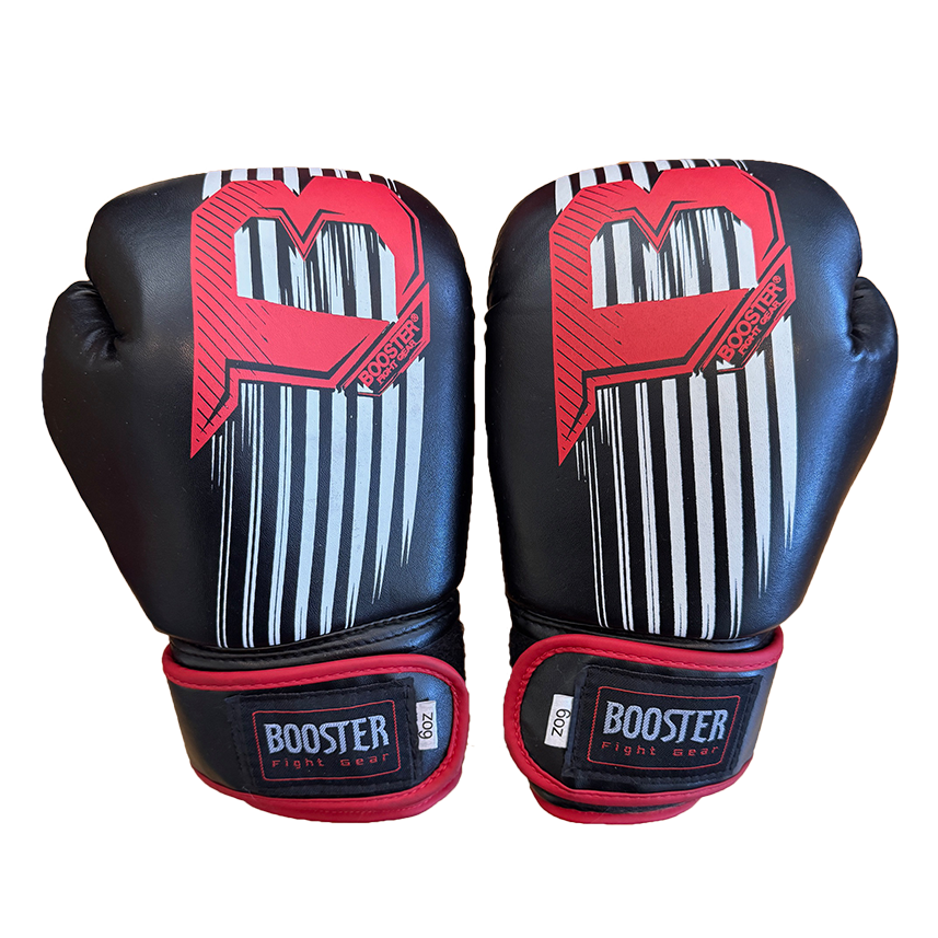 Booster boksehandsker "kids" Black/Red 6 oz