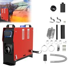 LARS360 8 KW kupévärmare, diesel, bil, bränsle, 12 V luftvärmare, luftdieselvärmare med LCD-strömbrytare och fjärrkontroll, luftparkeringsvärmare för bil, husvagn, båt, lastbil, husbil, buss (typ B,
