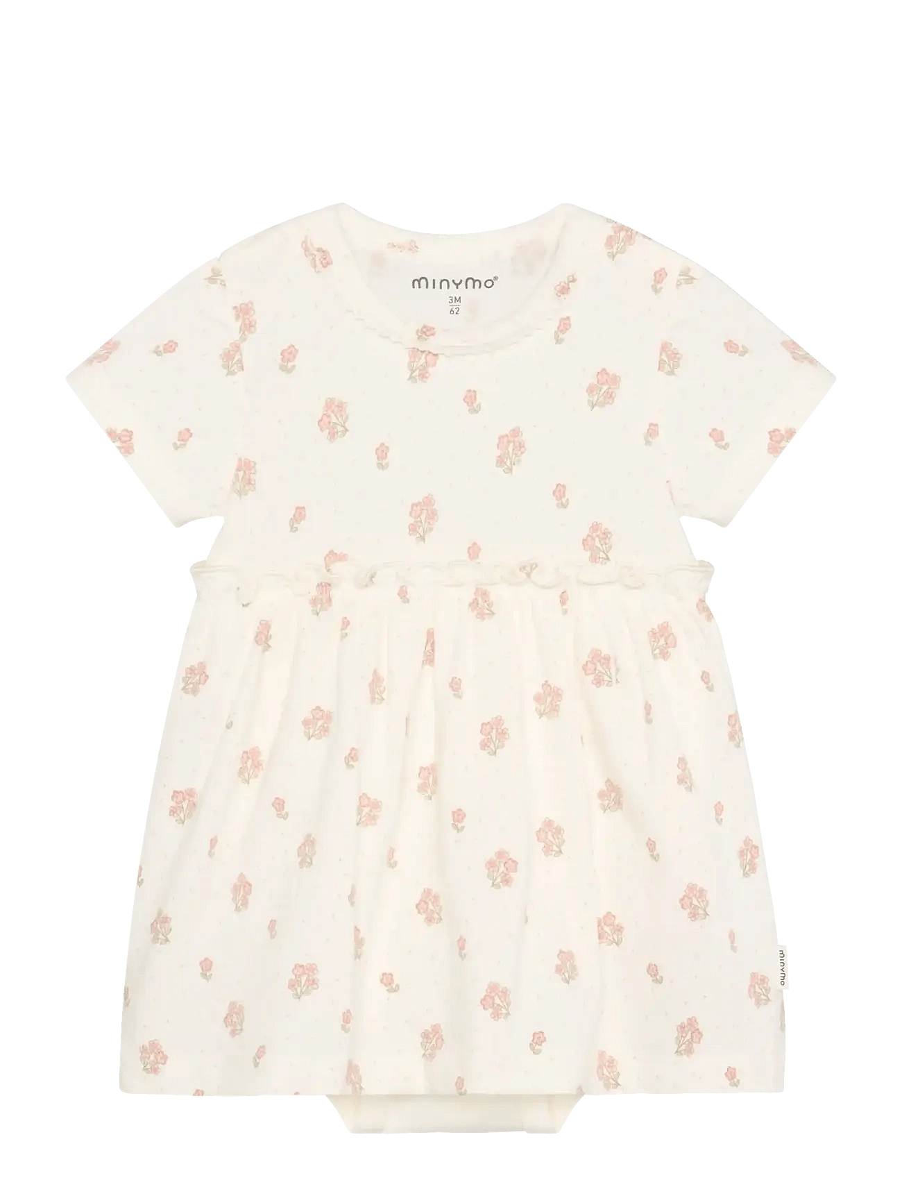 MINYMO Body Dress Ss Aop | Cream | 62