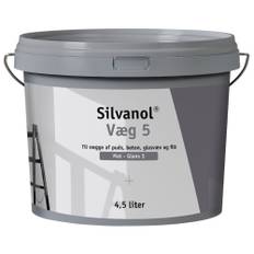 Silvanol, Væg 5, hvid, glans 5, 4,5 L