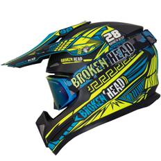 Broken Head Division MX + MX-Goggle Regulator Gelb-Blau Verspiegelt