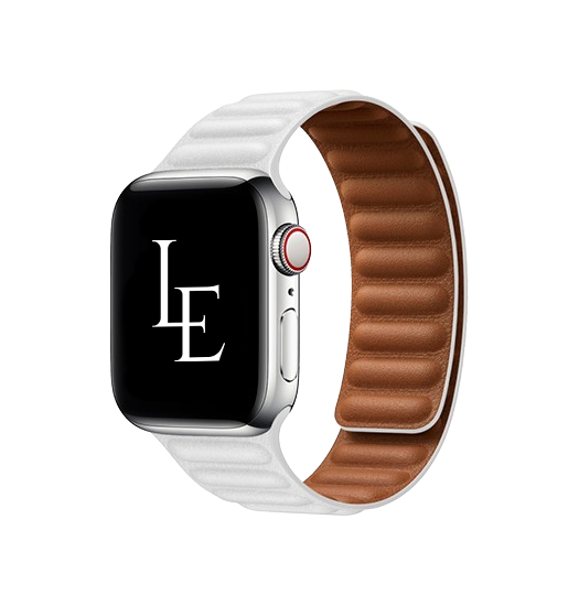 Apple Watch (38/40/SE/41/42mm) - L'Empiri™ Magnetisk Læder Rem - Hvid