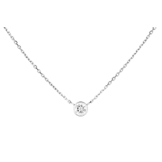 Delicate Diamond Pendant Necklace 0.25 ct 14K Gold | Akind 14K White Gold