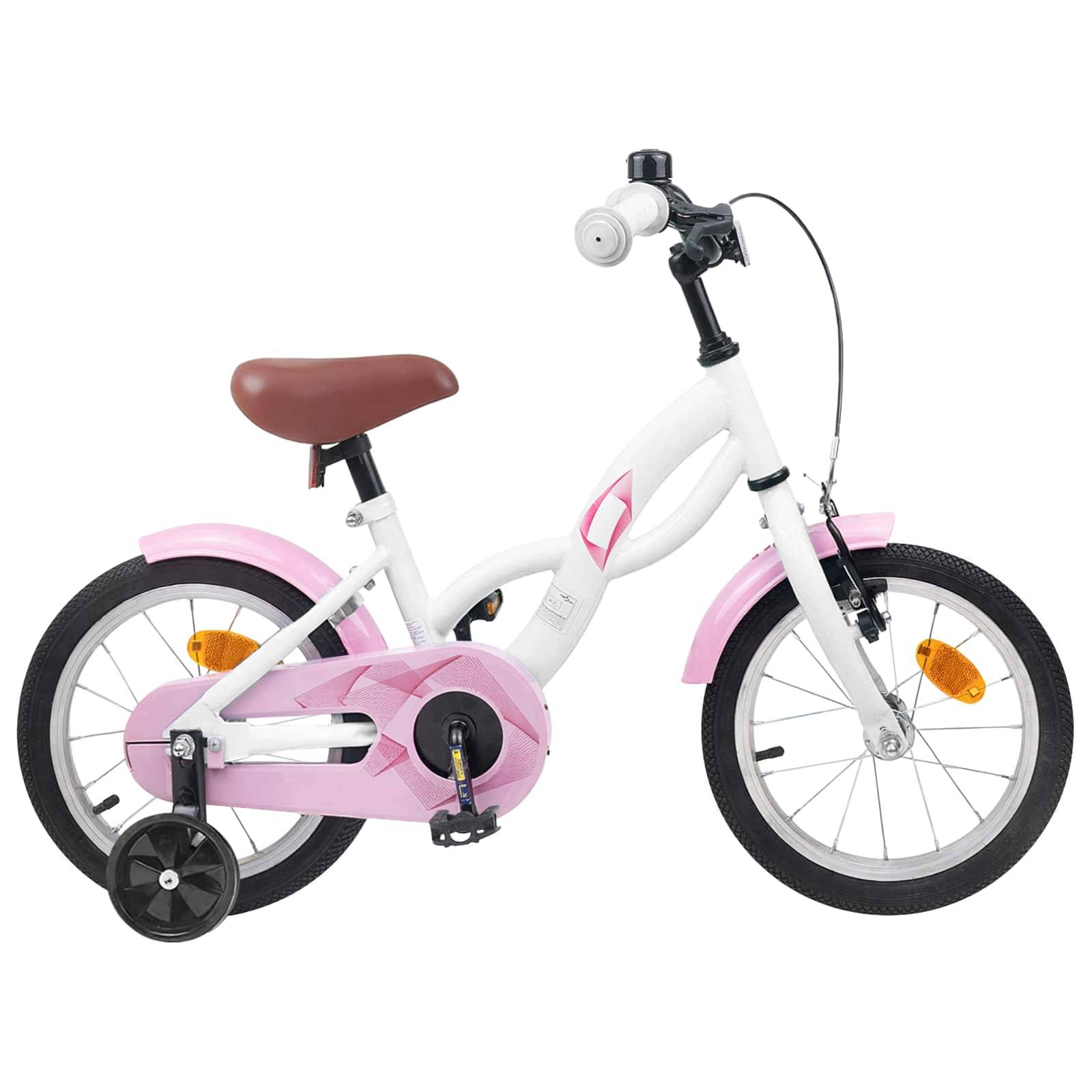vidaXL Barncykel 16 Tum för 4-6 år gamla Vit