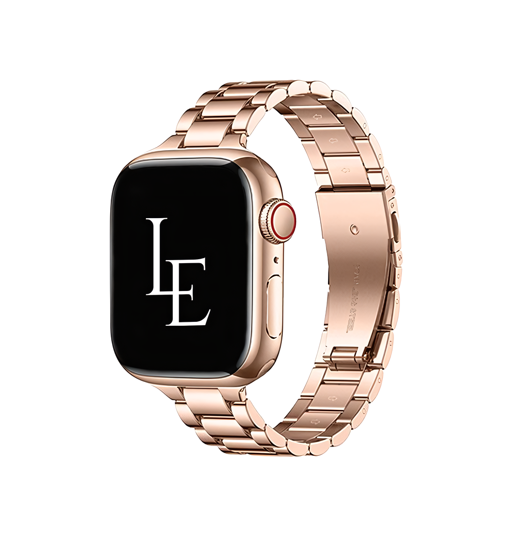 Apple Watch (38/40/SE/41/42mm) - L'Empiri™ Thin Stål Urlænke - Rosegold
