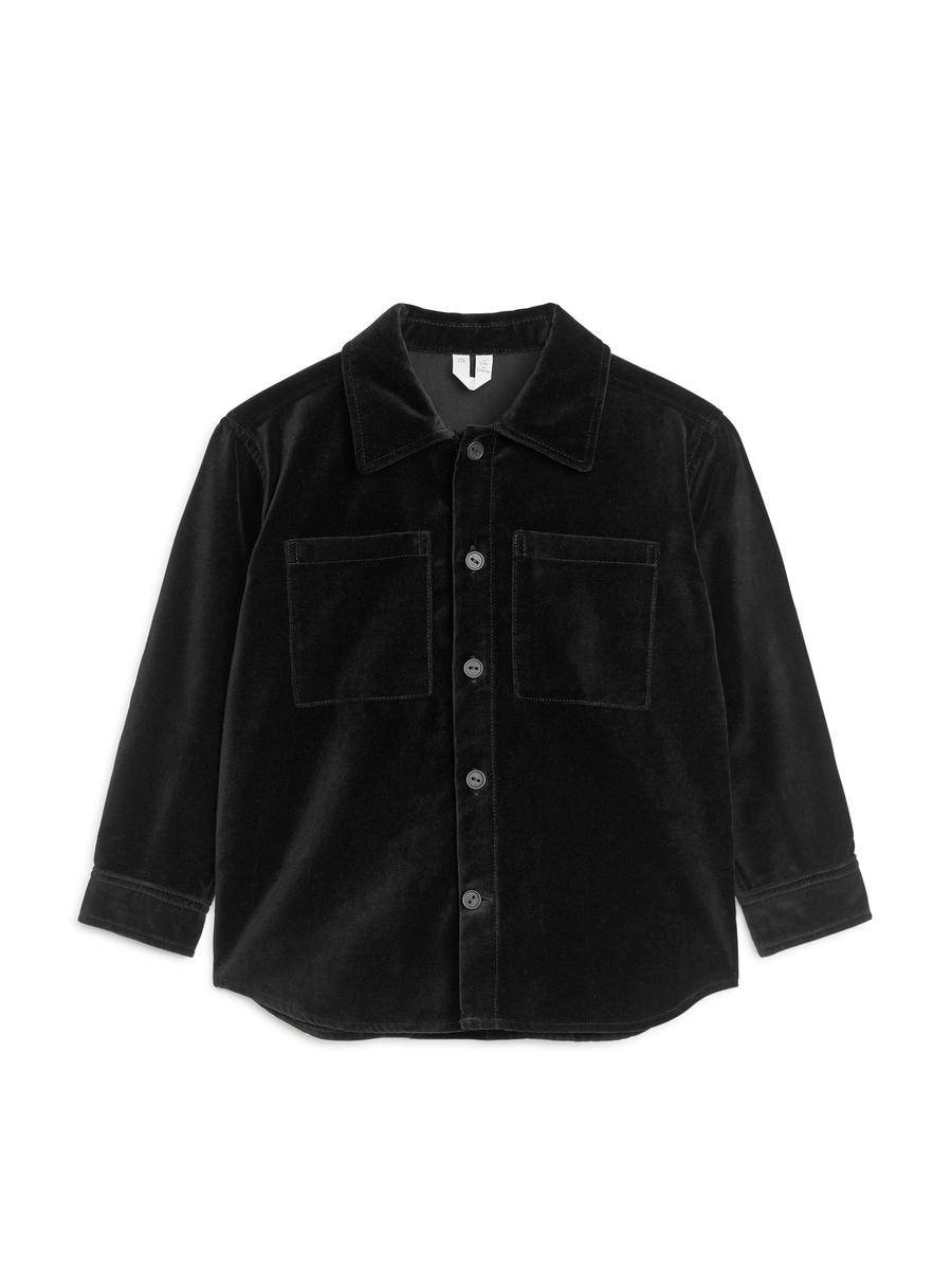 ARKET Overshirt I Sammet -Svart, 116