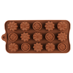 Chokladform Silikonform Blommor