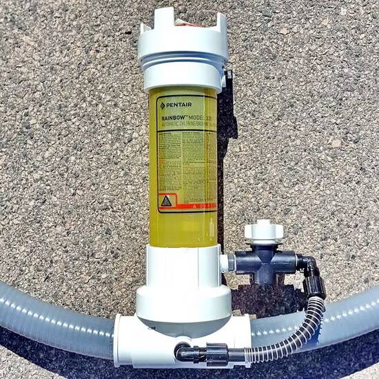 Klorautomat Pentair inline transparent
