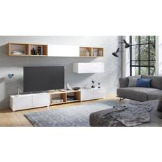 Concept 55 Tessan Väggenhet LED-belysning - Vit Förvaringsskåp