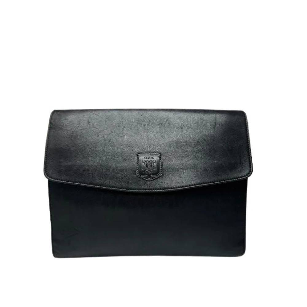 Celine Vintage Pre-owned Vintage Læder Clutch - Vintage - Dame - Sort - ONE SIZE - Læder