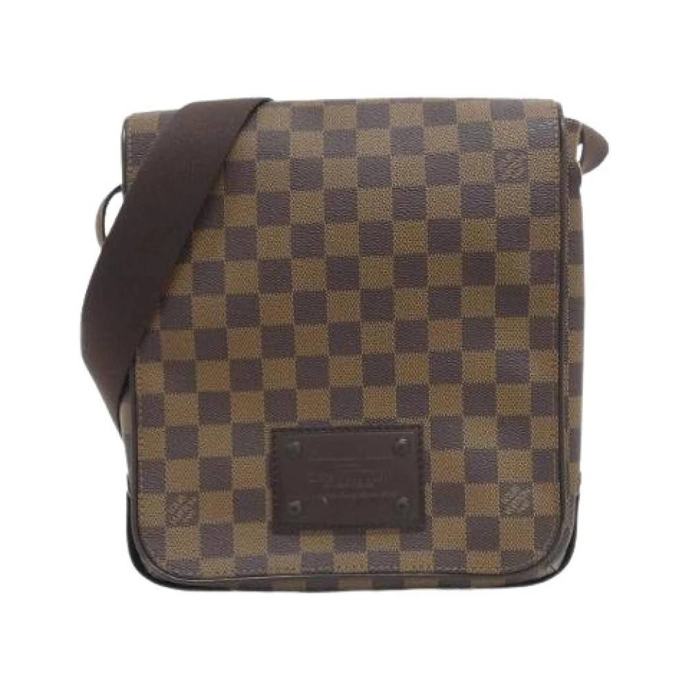 Louis Vuitton Vintage - Pre-owned Damier Brooklyn Coated Canvas Axelremsväska Vintage - Dam - ONE Size -