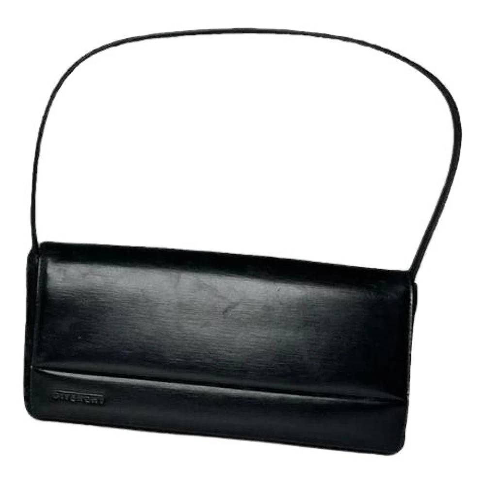 Givenchy Pre-owned Pre-owned Læder Skuldertaske - Vintage - Dame - Sort - ONE SIZE - Uld