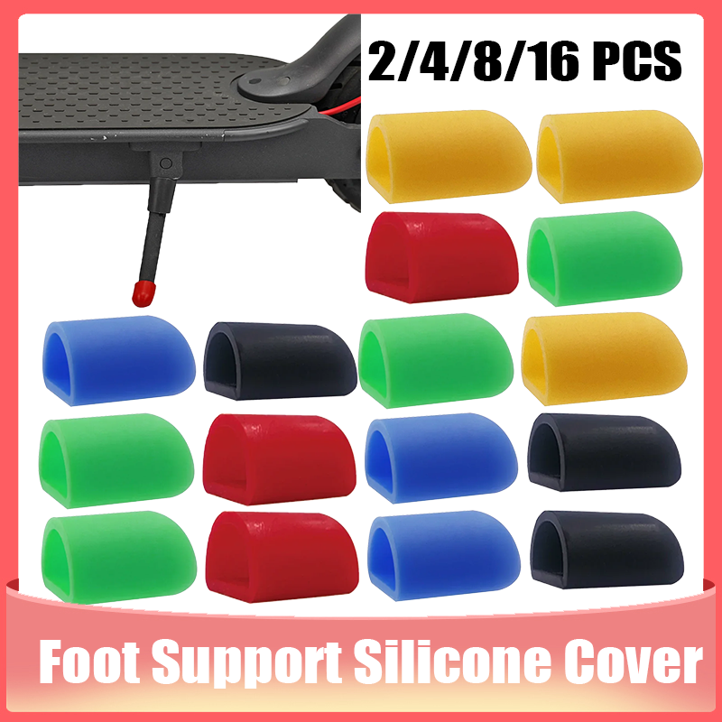2/4/8/16Pcs Foot Support Kickstand Silicone Protect Cover for Xiaomi M365 Mi3 Pro Ninebot Max G30 Electric Scooter Rubber Case