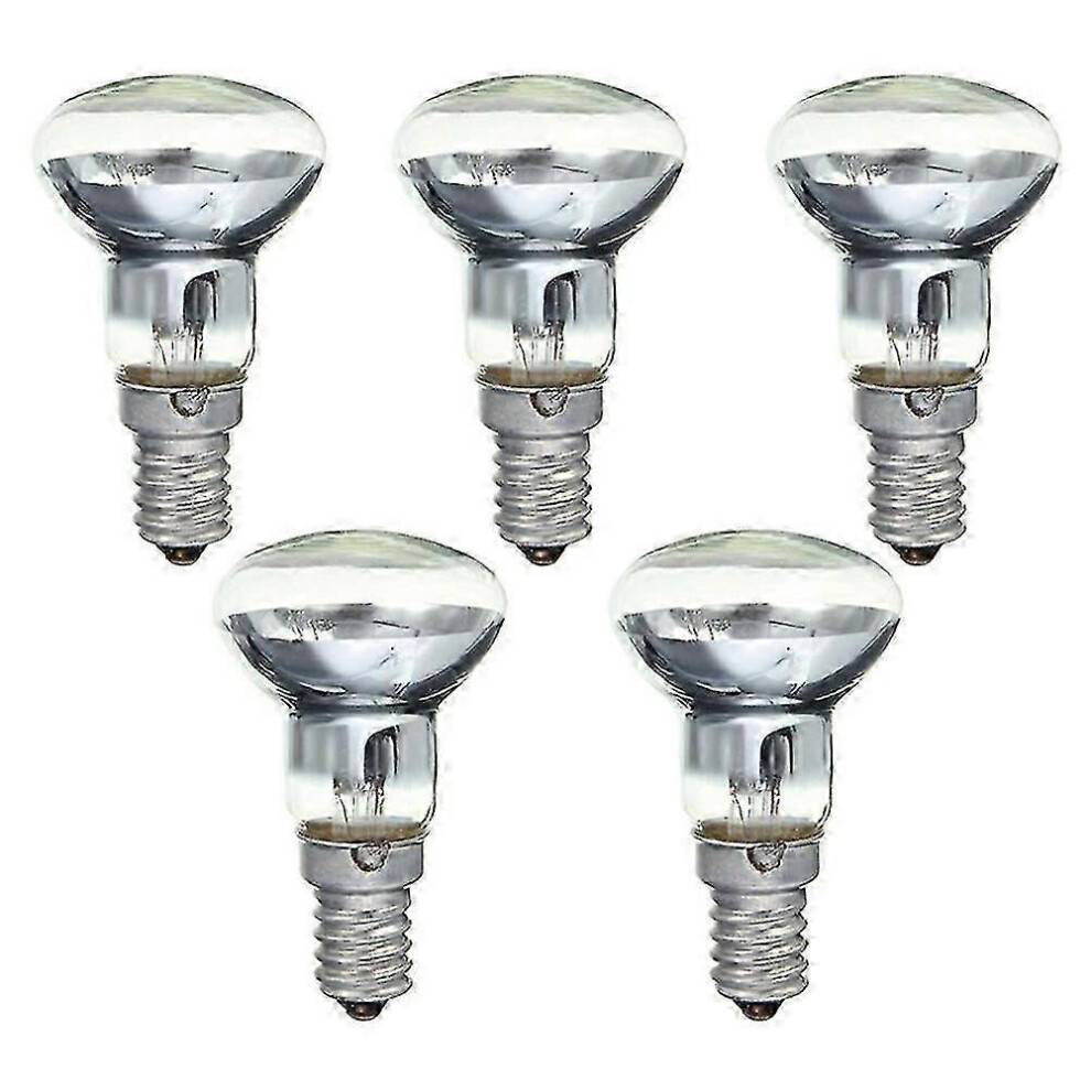 (5pcs) Replacement Lava Lamp E14 R39 30w Screw In Light Bulb Clear Reflector Spot Light Lava Incandescent,hw