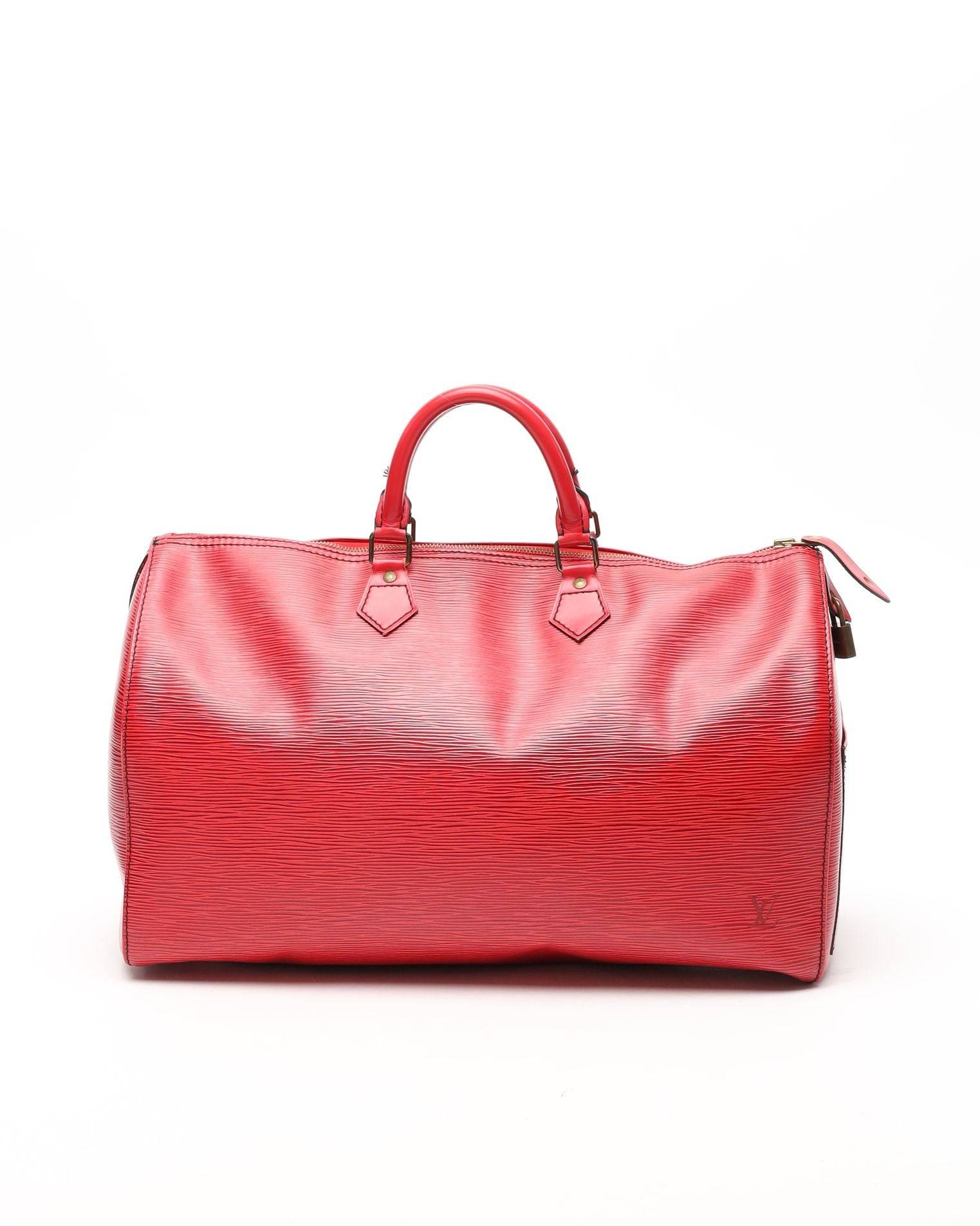 Louis Vuitton Speedy Epi 40 Bag - Red - One Size