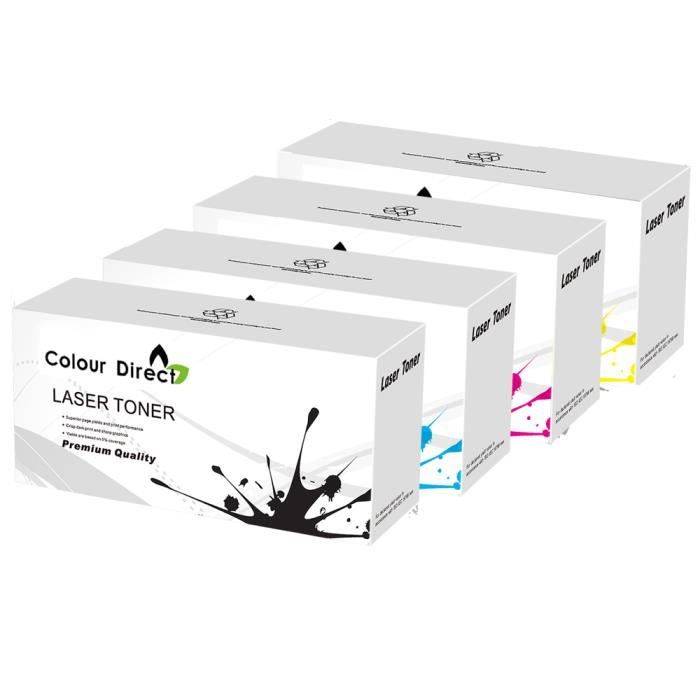 Toner Cartridges - COLOUR DIRECT - TN241/TN245 - Compatible MFC9340CDW - Pack of 4 - Multi-coloured