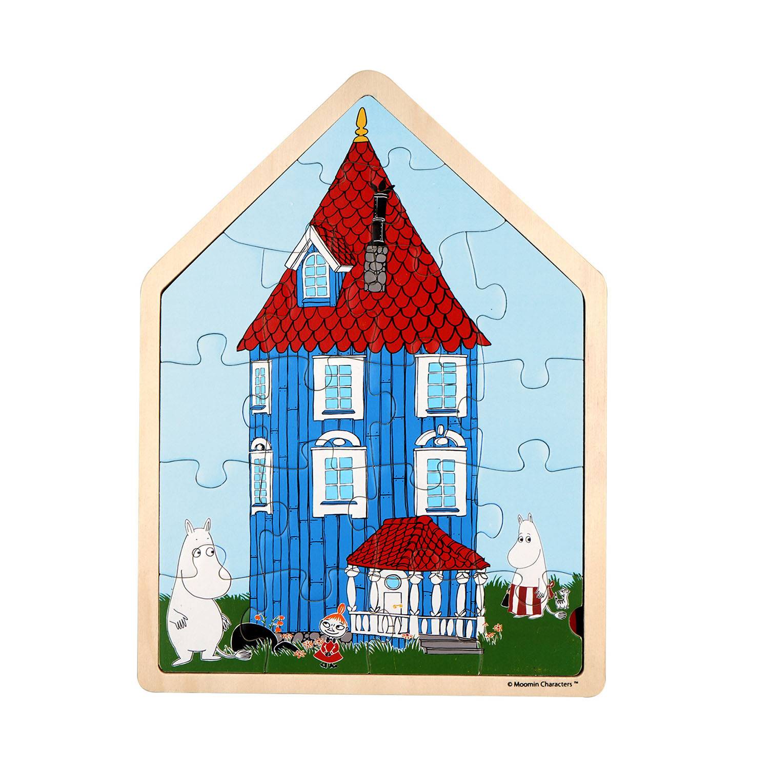 Moomin - Puzzle 19 Pcs Wooden Framed Puzzle House