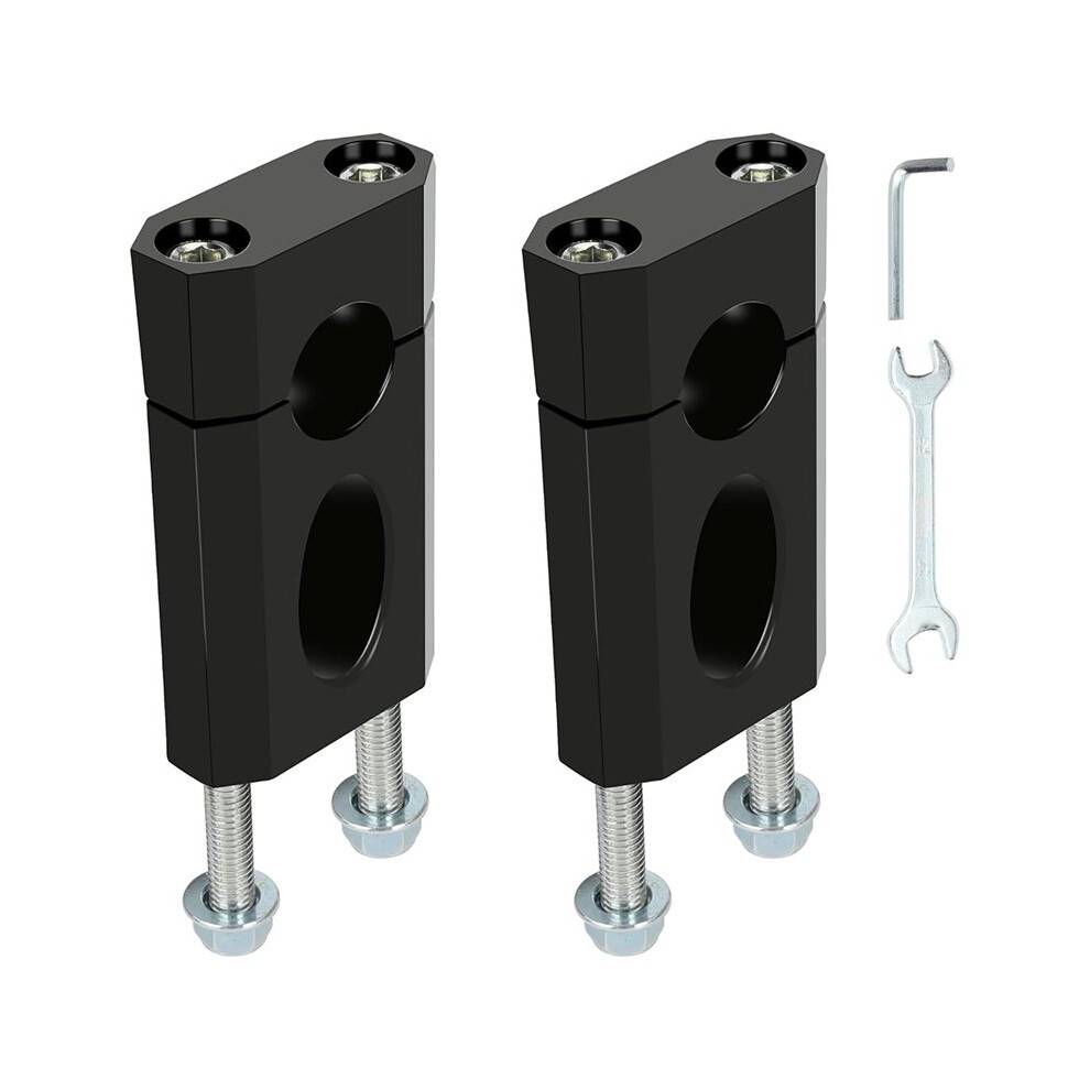 7/8-Inch 22mm Handlebar Risers for Dirt Pit Bike Fits BT200X CT200U-EX Apollo SSR CRF110 for MB200 Black