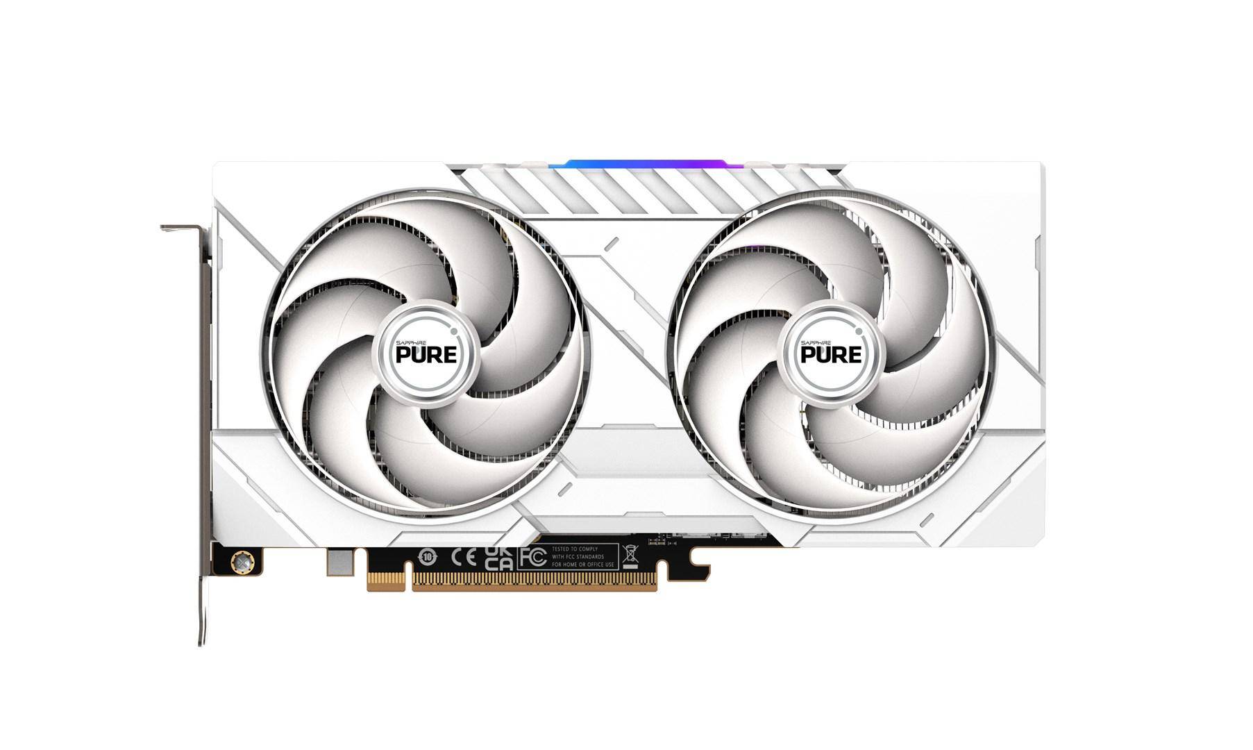 Grafikkort Sapphire PURE AMD Radeon RX 9060 XT 16 GB GDDR6 - hvid