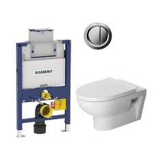 Duravit No.1 Rimless toiletpakke inkl. lav cisterne, krom betjening og sæde m/soft-close