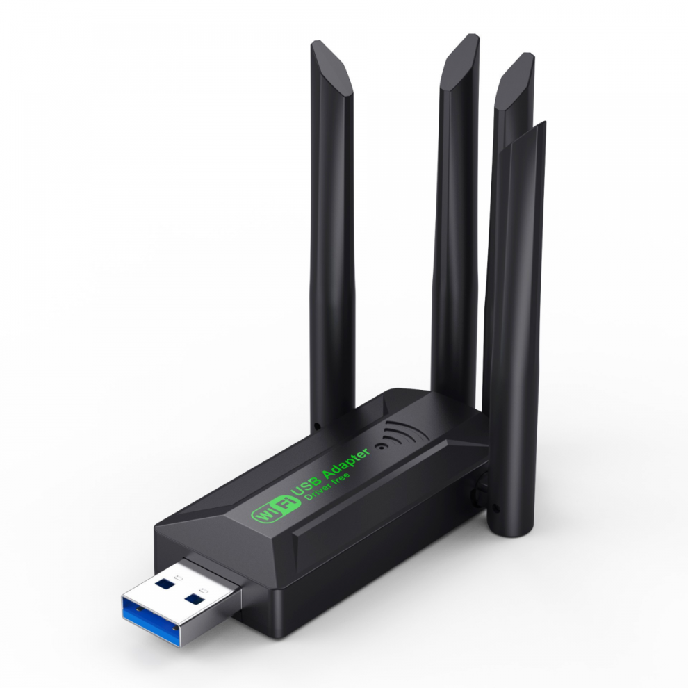 1200Mbps WiFi USB-adapter Dual Band 2.4G+5Ghz Wi-Fi-dongle 4 antenner 802.11AC USB3.0 højhastigheds trådløst netværkskort wifi-modtag