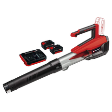 Einhell GP-LB 18/200 Li E Løvblæser med 2 stk. 4,0Ah batteri og dobbelt oplader