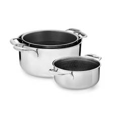 Onyx Cookware 3-dele grydesæt - 20 cm kasserolle, 24 cm kasserolle, 28 cm kasserolle