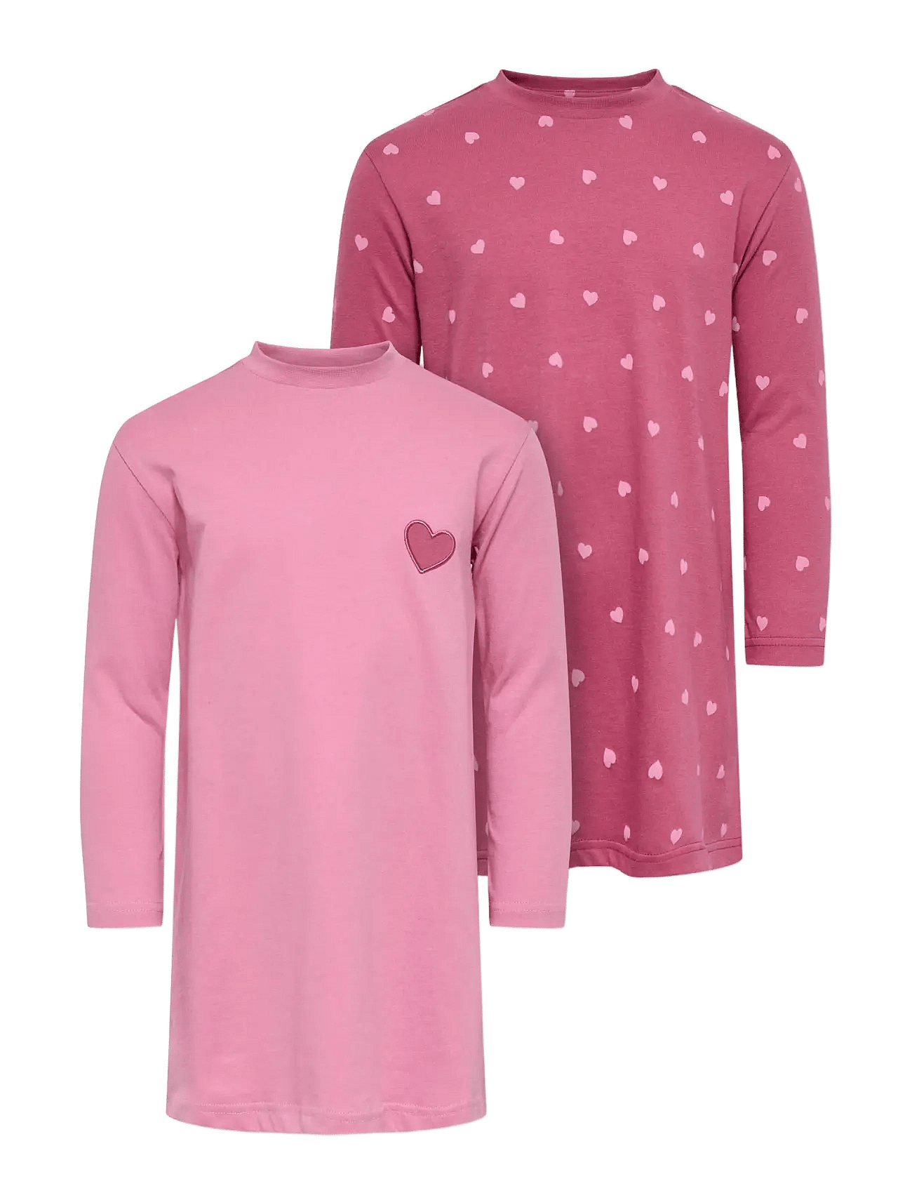 Kids Only Kmgrila 2-P Ls Nightwear Dress Jrs - Pink - 110