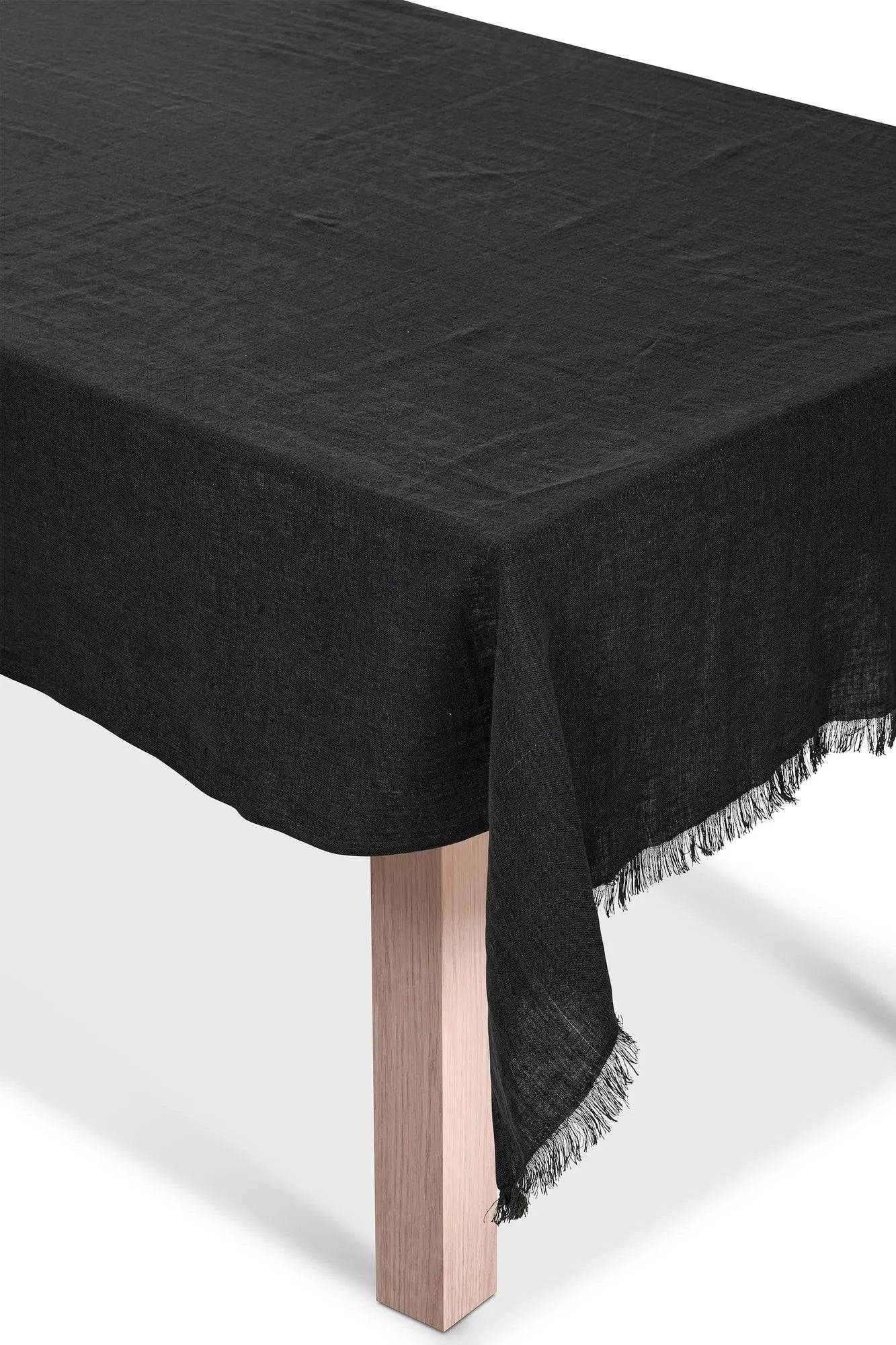 Torun Linneduk Grå 150x350 cm