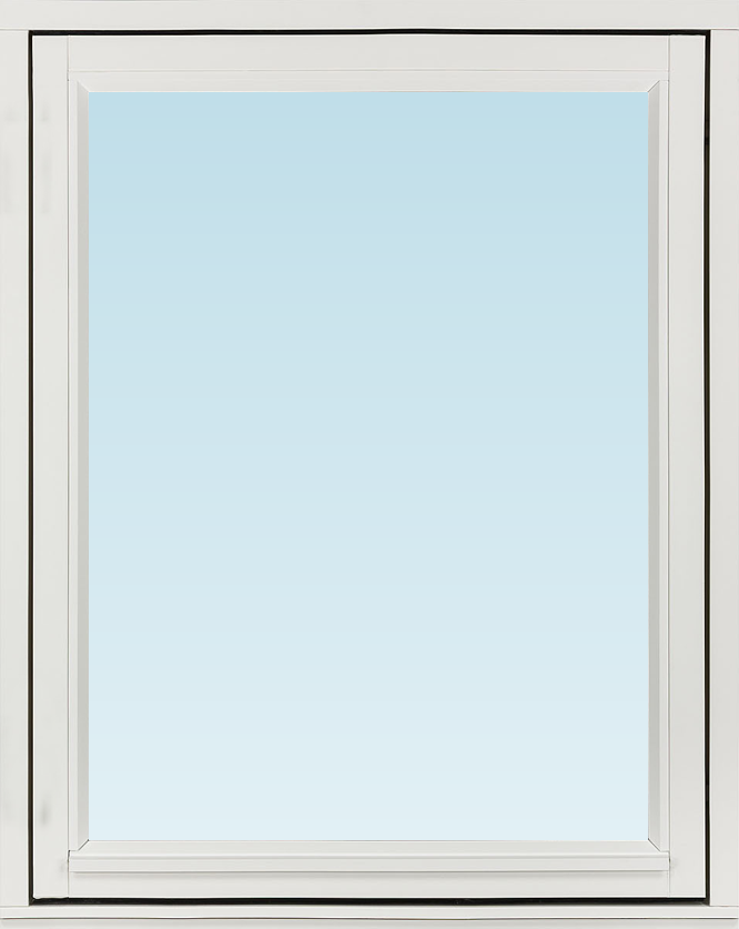 Svenska Fönster SF sidohängt fönster 780x980mm vänster 1-luft, insida trä utsida trä, 3-glas  (8x10)