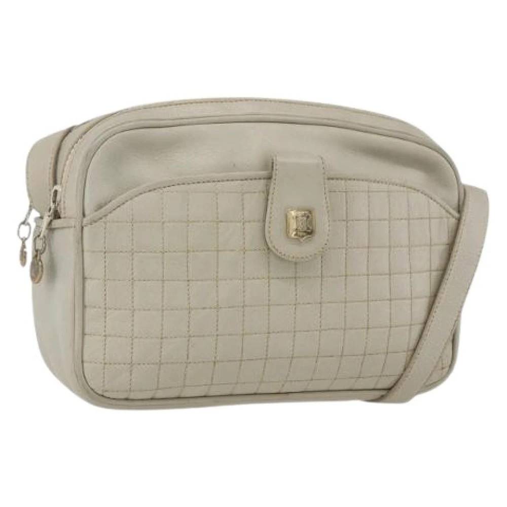 Celine Vintage Pre-owned Læder Cross Body Taske - Vintage - Dame - Grå - ONE SIZE - Læder