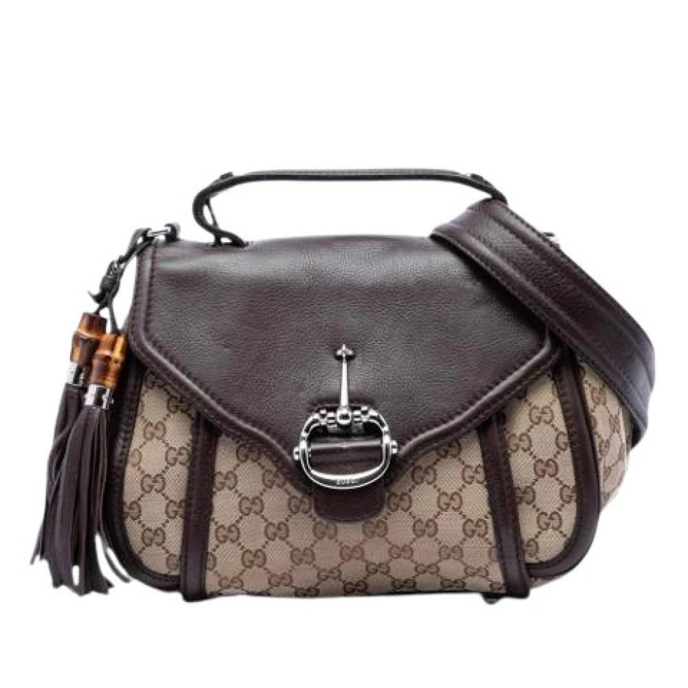 Gucci Vintage Pre-owned Vintage Satchel - Vintage - Dame - Flerfarvet - ONE SIZE - Uld