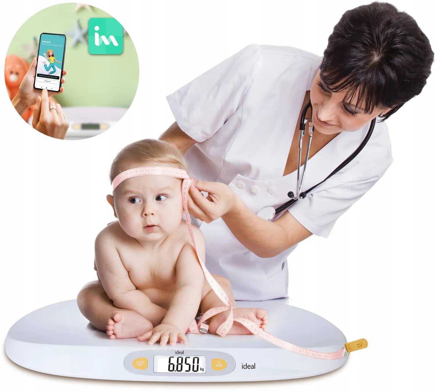 Ideal IZ9102 elektronisk babyvåg