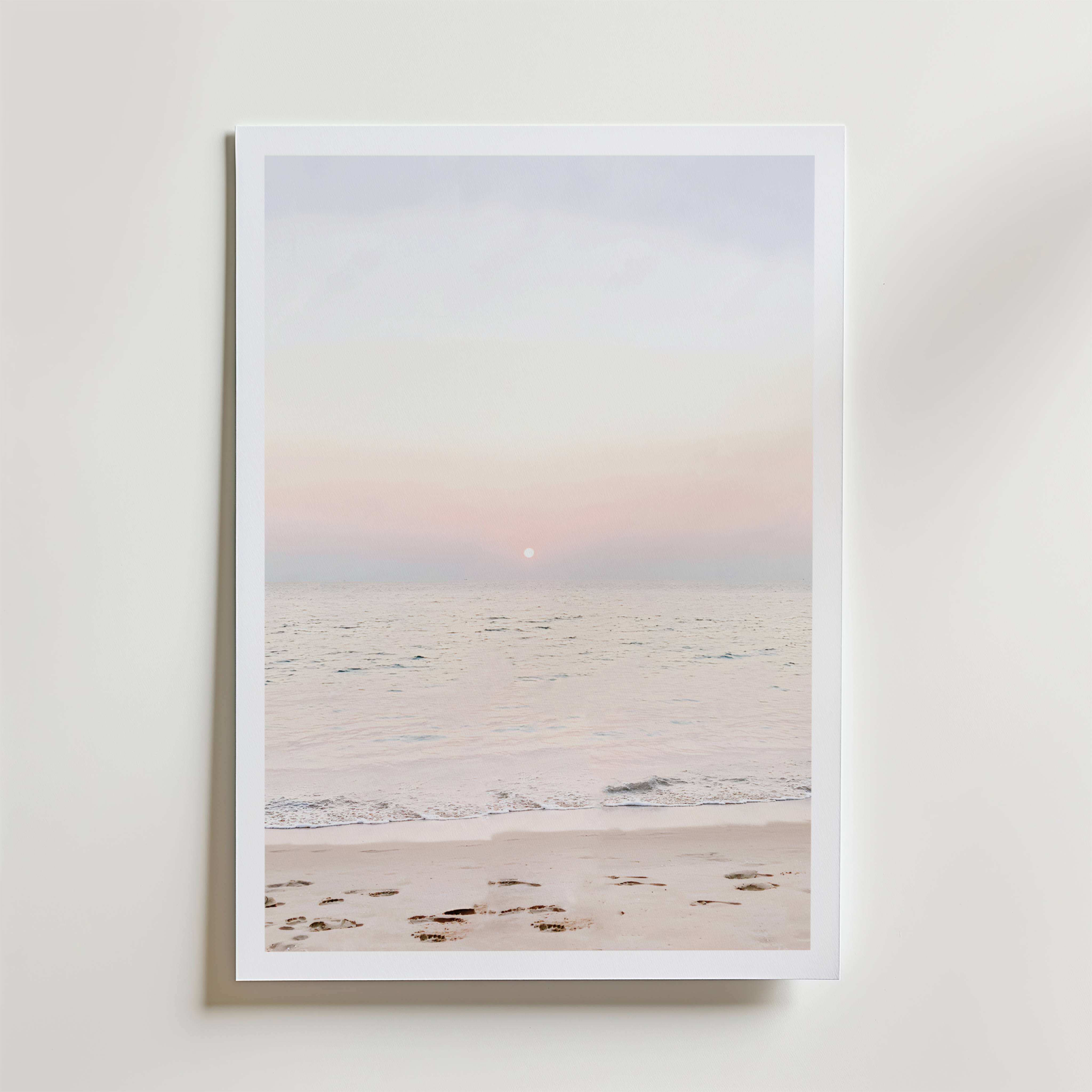 Pastel Horizon Sunset Poster - Fine Art Poster 21x30 cm