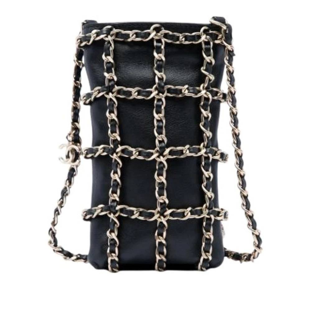 Chanel Vintage Pre-owned Mini Skuldertaske - Vintage - Dame - Sort - ONE SIZE - Uld