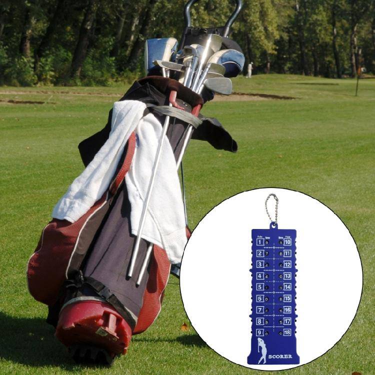 Handhållen poängräknare för golf Poängindikator för golf Golf Handy Count Shot Sport Klickare med nyckelring för golfspelsräknare grön