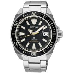 Seiko Prospex King Samurai Automatic Black Dial Silver Steel Bracelet Men's Watch SRPE35K1