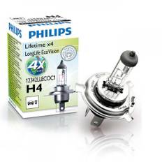 H7 Pære- Philips LongLife EcoVision  LifeTime X4 - Hurtig levering