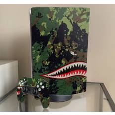 Hajtänder camo playstation 5 klistermärken