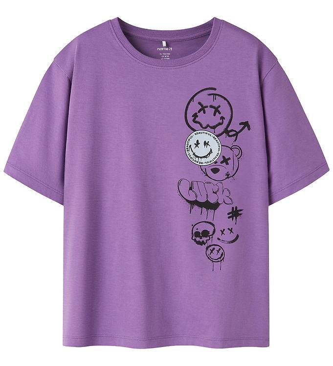 Name It T-shirt - NkmLysander - Amethyst Orchid - Name It - 9-10 år (134-140) - T-Shirt