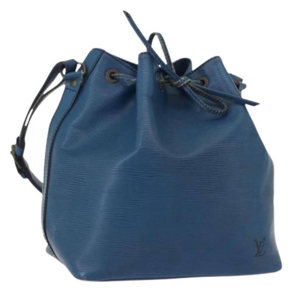Louis Vuitton Vintage Pre-owned Bucket Bag - Vintage - Dame - Blå - ONE SIZE - Uld