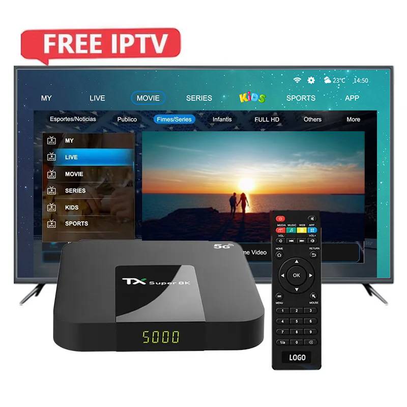 Arabic Android Smart Iptv Tv Box HD 4K 1080P internet tv Set Top Box Factory Price high speed