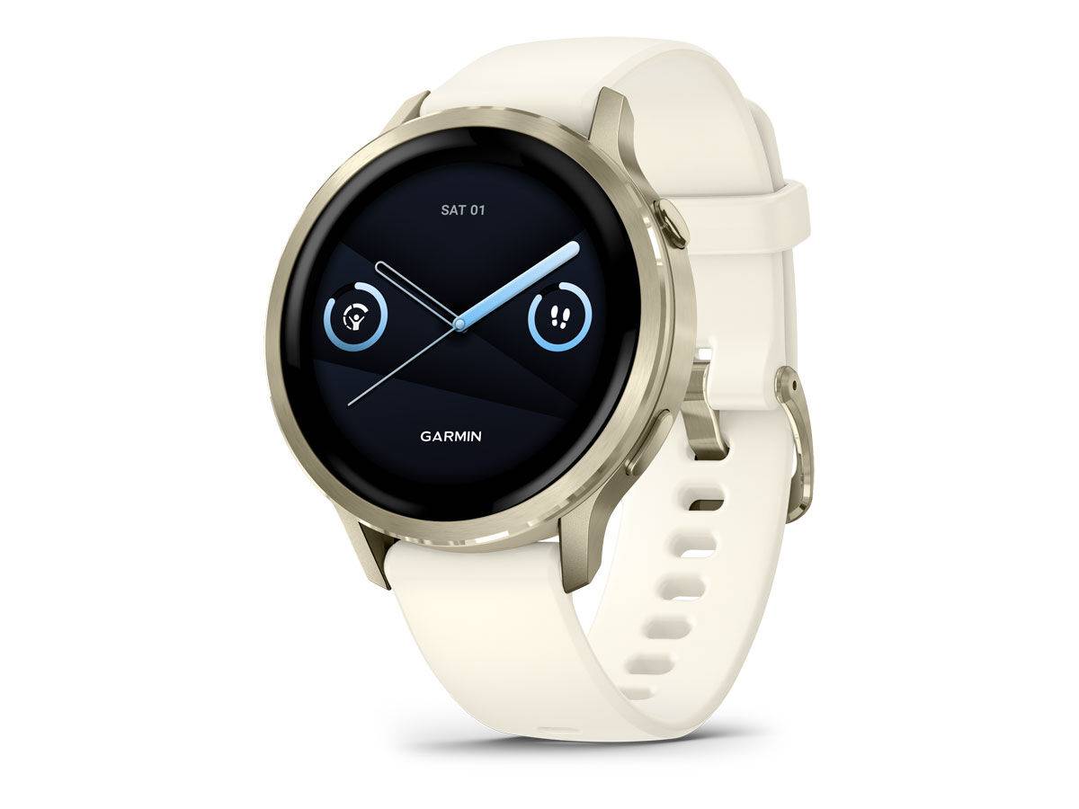 Venu 4 – 41 mm, Lunar Gold W/ Bone Band (oppakket)