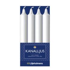 Liljeholmens - Kanalljus 20,5 cm 4-pack vit
